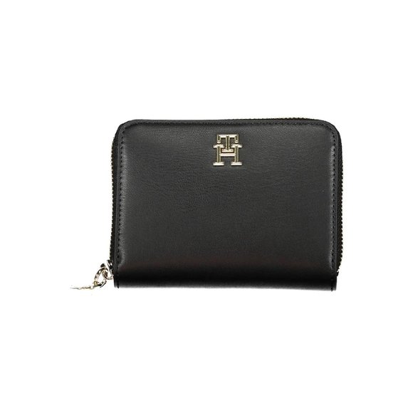 Tommy Hilfiger Black Polyurethane Wallet